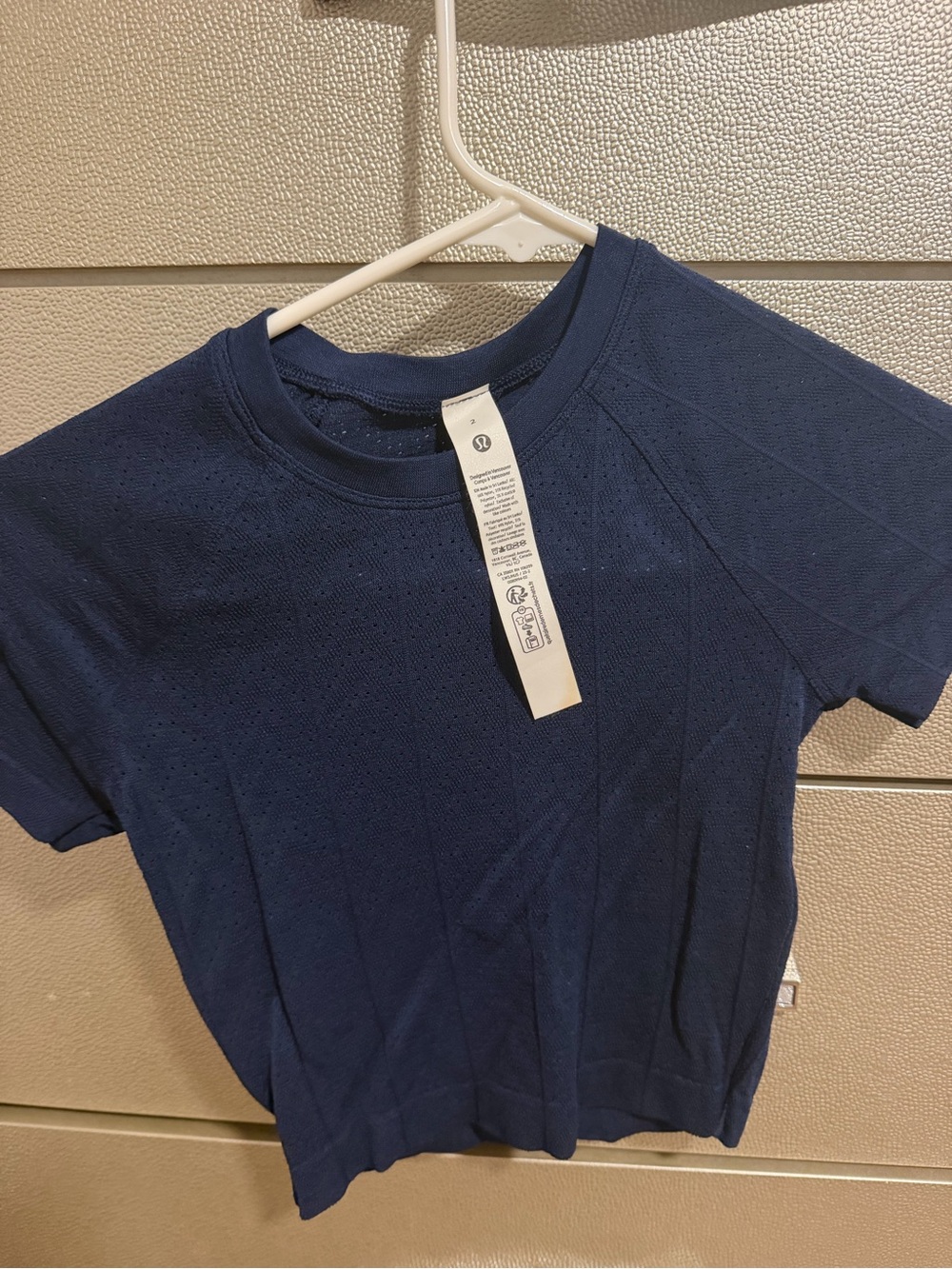 lululemon athletica Kids Navy Short Sleeve Tee